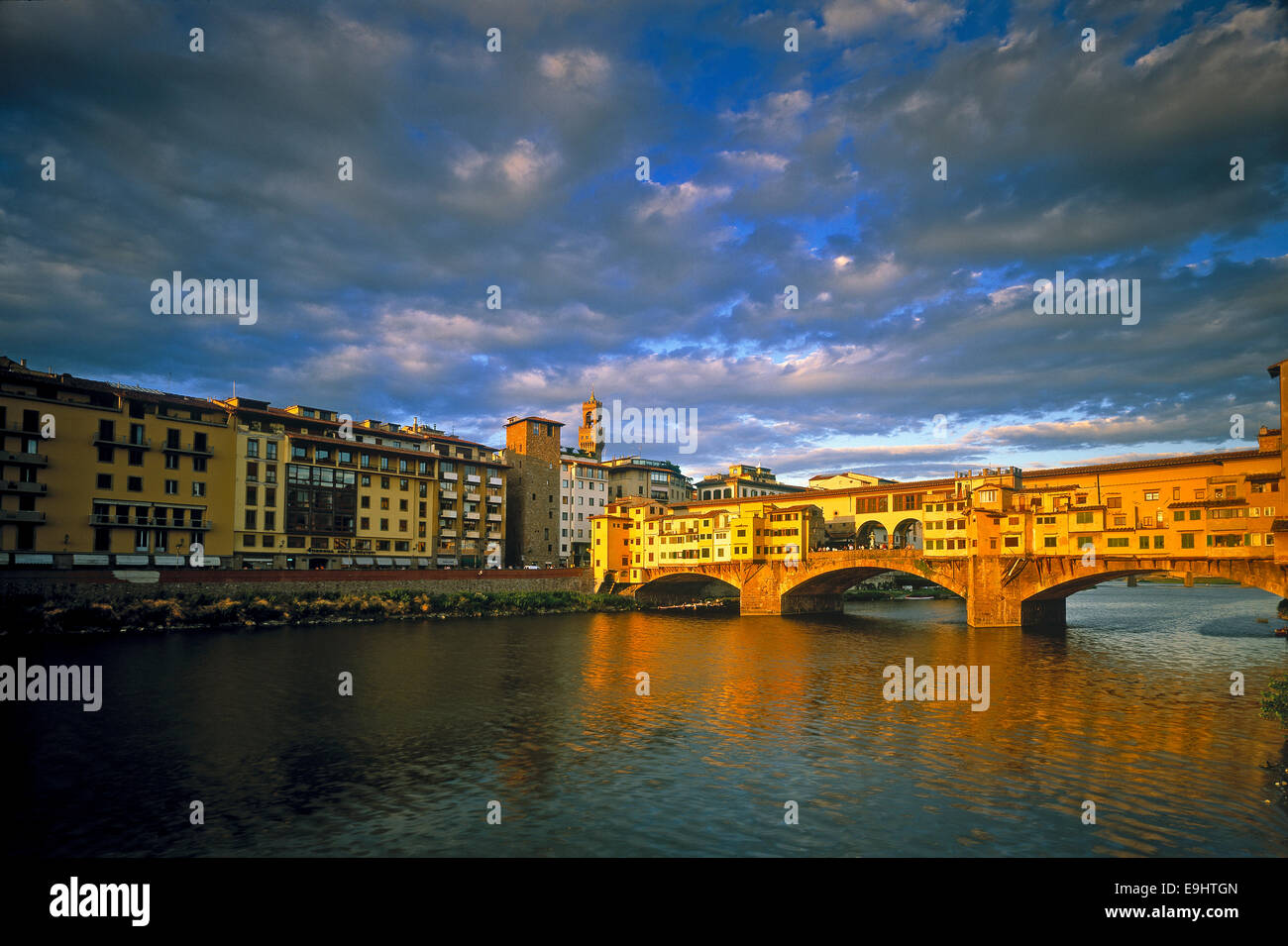 Florence or Firenze (also once called Fiorenza or Florentia) is the capital city of the Italian region of Tuscany. Stock Photo