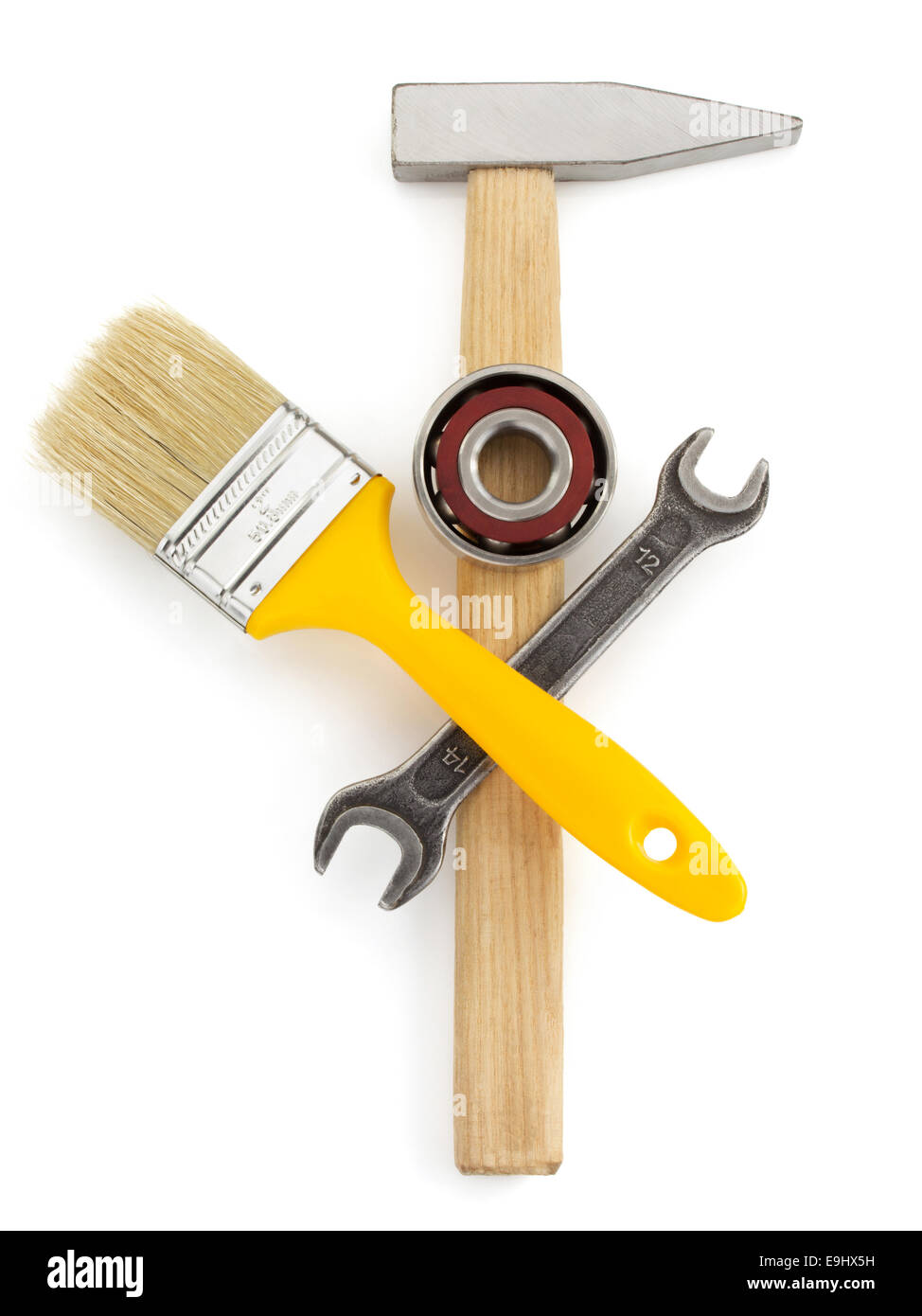 set of tools and instruments isolated on white background Stock Photo ...