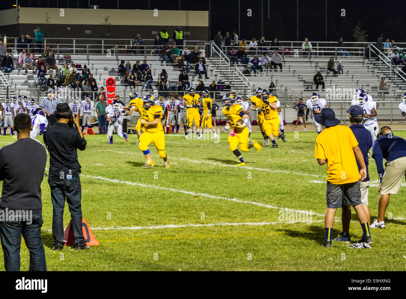 A High School Football Game and celebration in Modesto