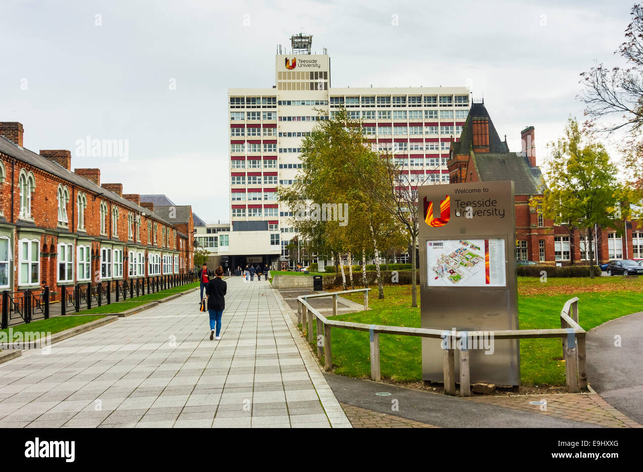 University of Teesside campus and buildings in Middlesbrough England UK Stock Photo