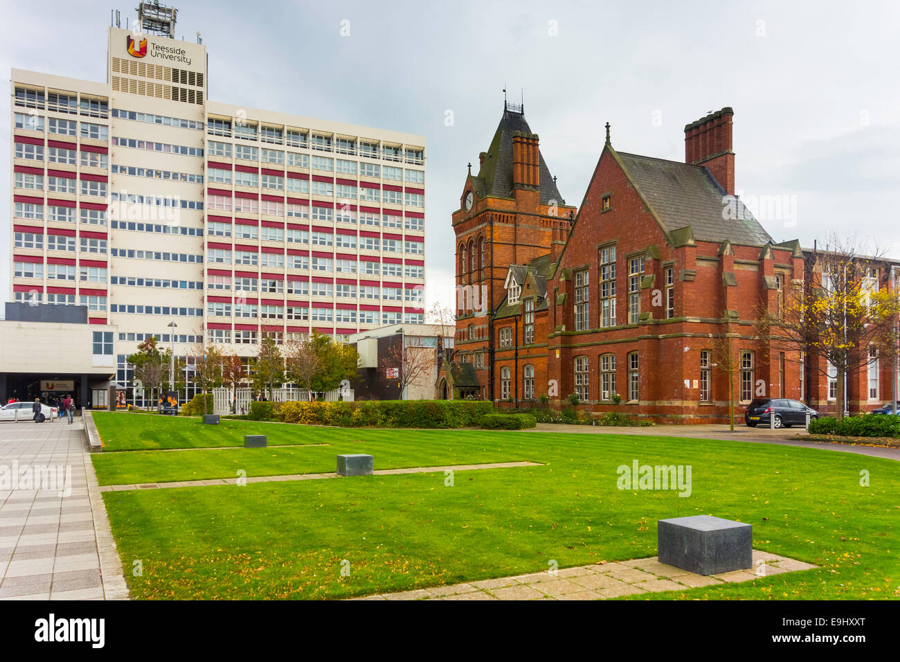 University of Teesside campus and buildings in Middlesbrough England UK Stock Photo