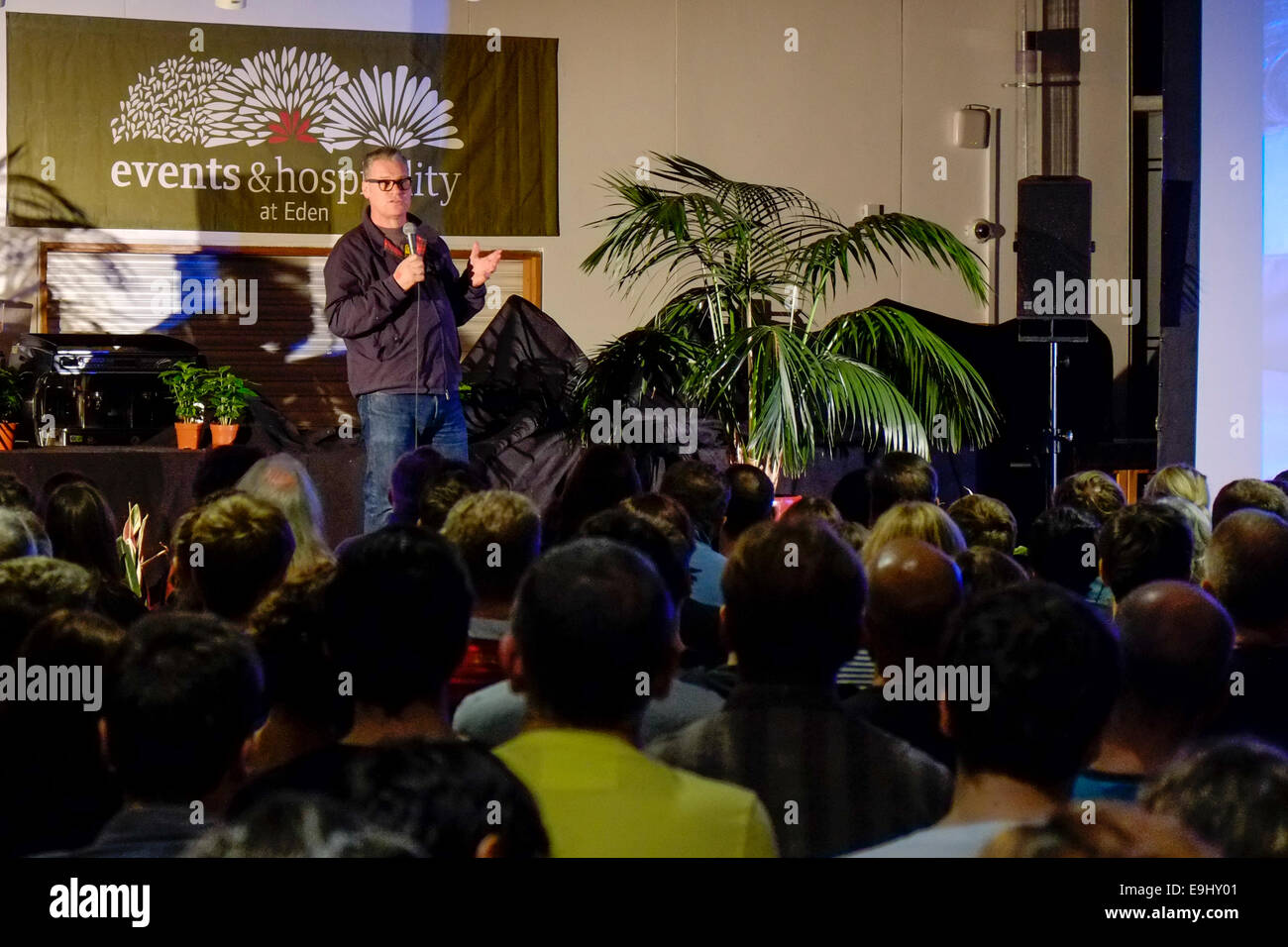 26/10/2014: The Eden Project, Cornwall. Mark Kermode presents one of