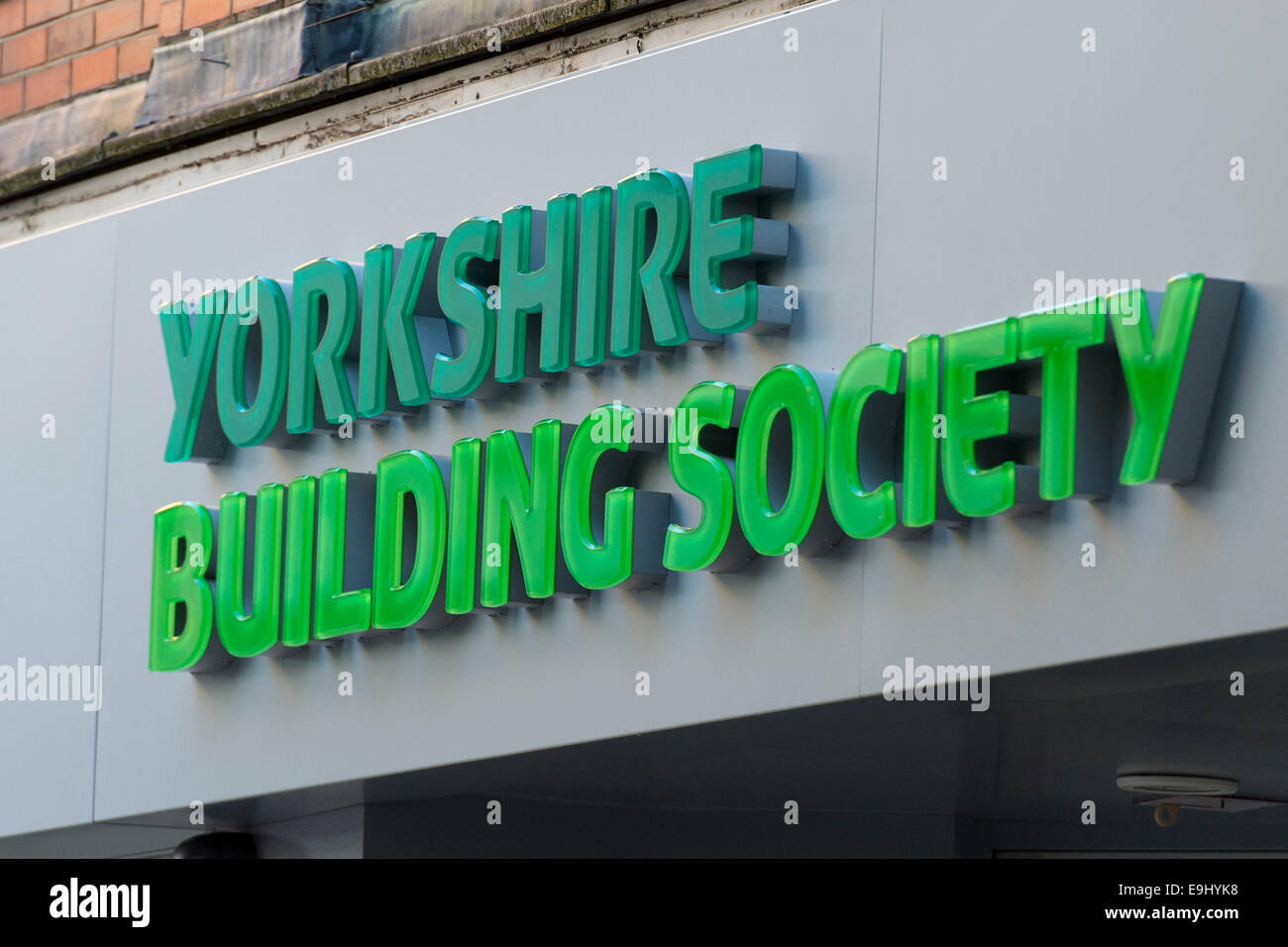 Yorkshire Building Society bank sign Stock Photo Alamy