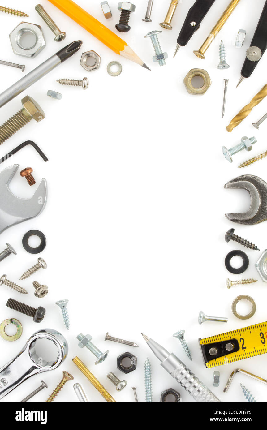 hardware tools isolated on white background Stock Photo Alamy