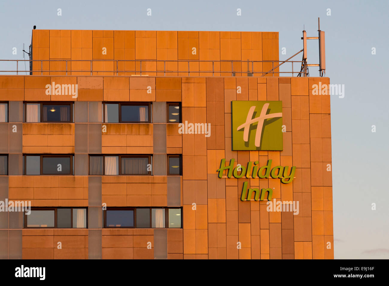 Holiday Inn hotel in Cardiff, South Wales. Stock Photo