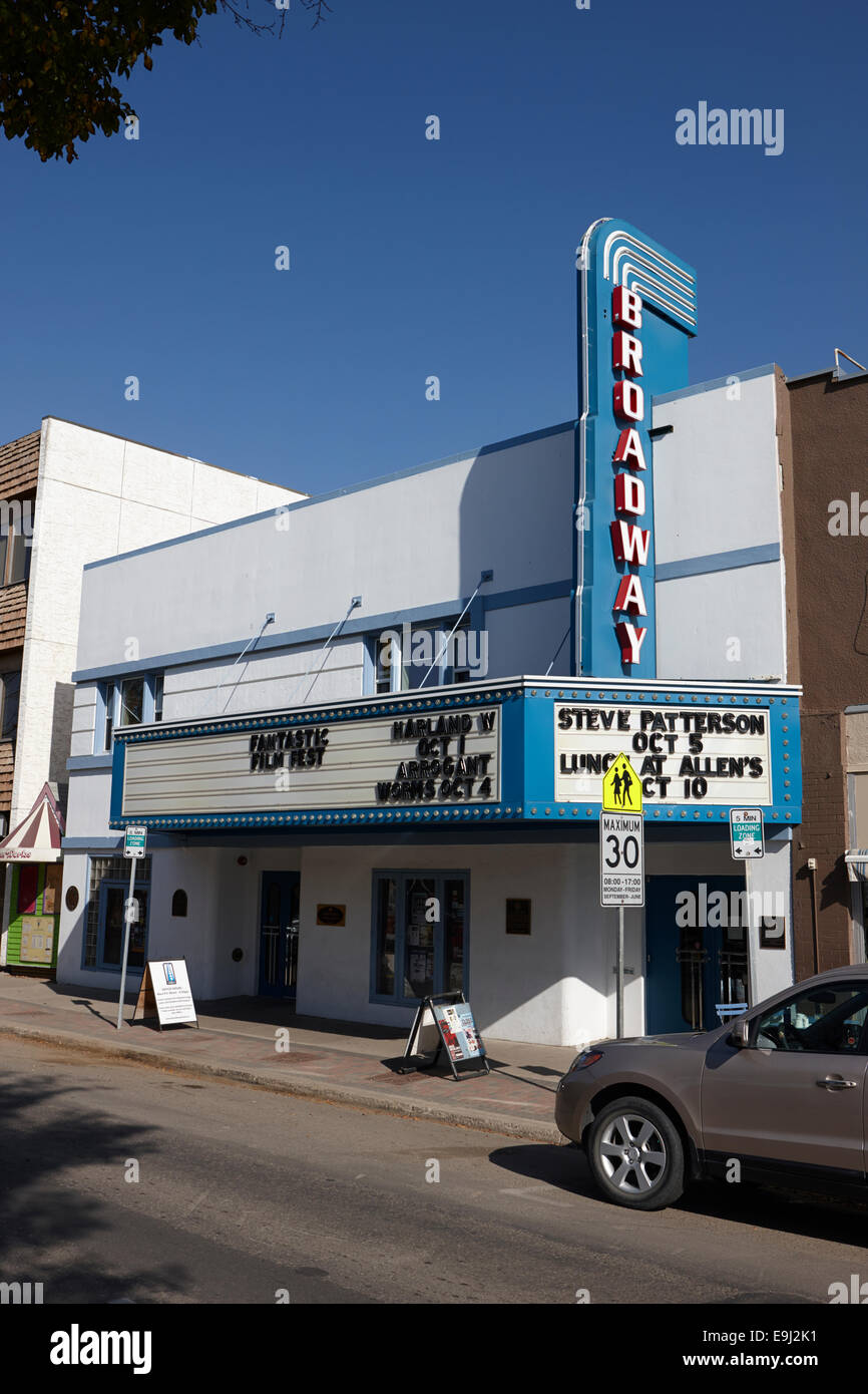 Broadway theatre saskatoon saskatchewan canada hires stock photography
