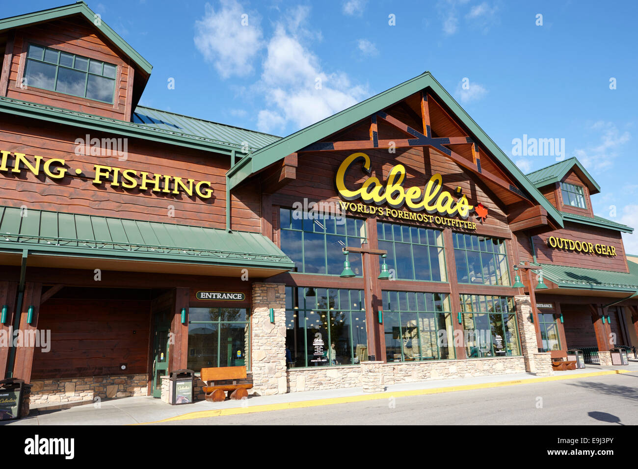 cabelas hunting fishing camping and outdoors store in Saskatchewan Canada Stock Photo