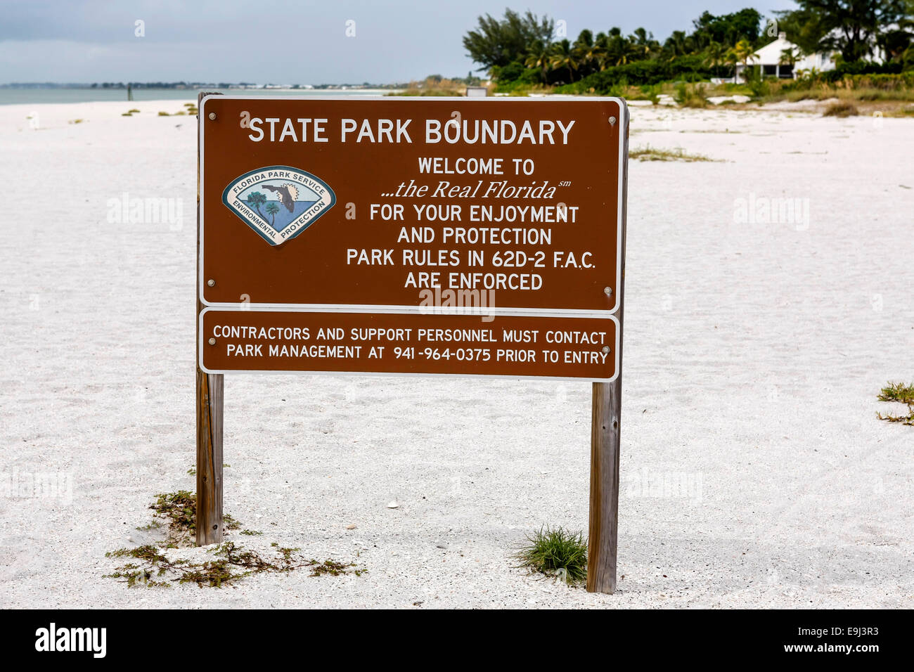 Gasparilla Island State Park beach in SW Florida Stock Photo