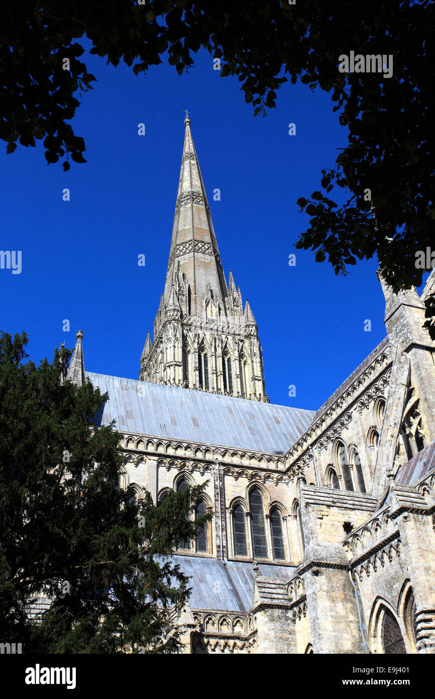 Exterior of the 13th Century Salisbury Cathedral Exterior of the 13th Century Salisbury Cathedral