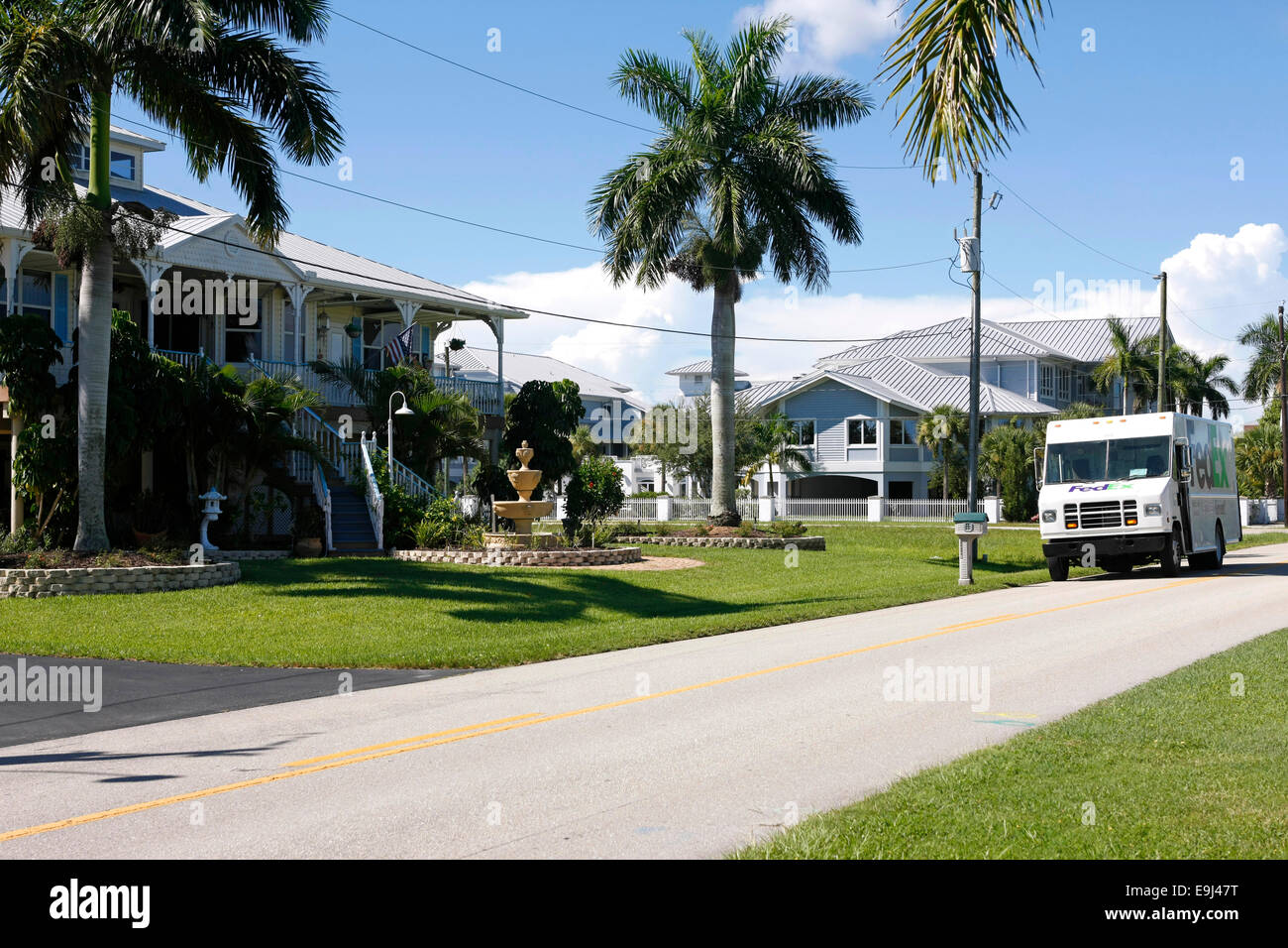 Property on the Retta Esplanade in Punta Gorda FL Stock Photo