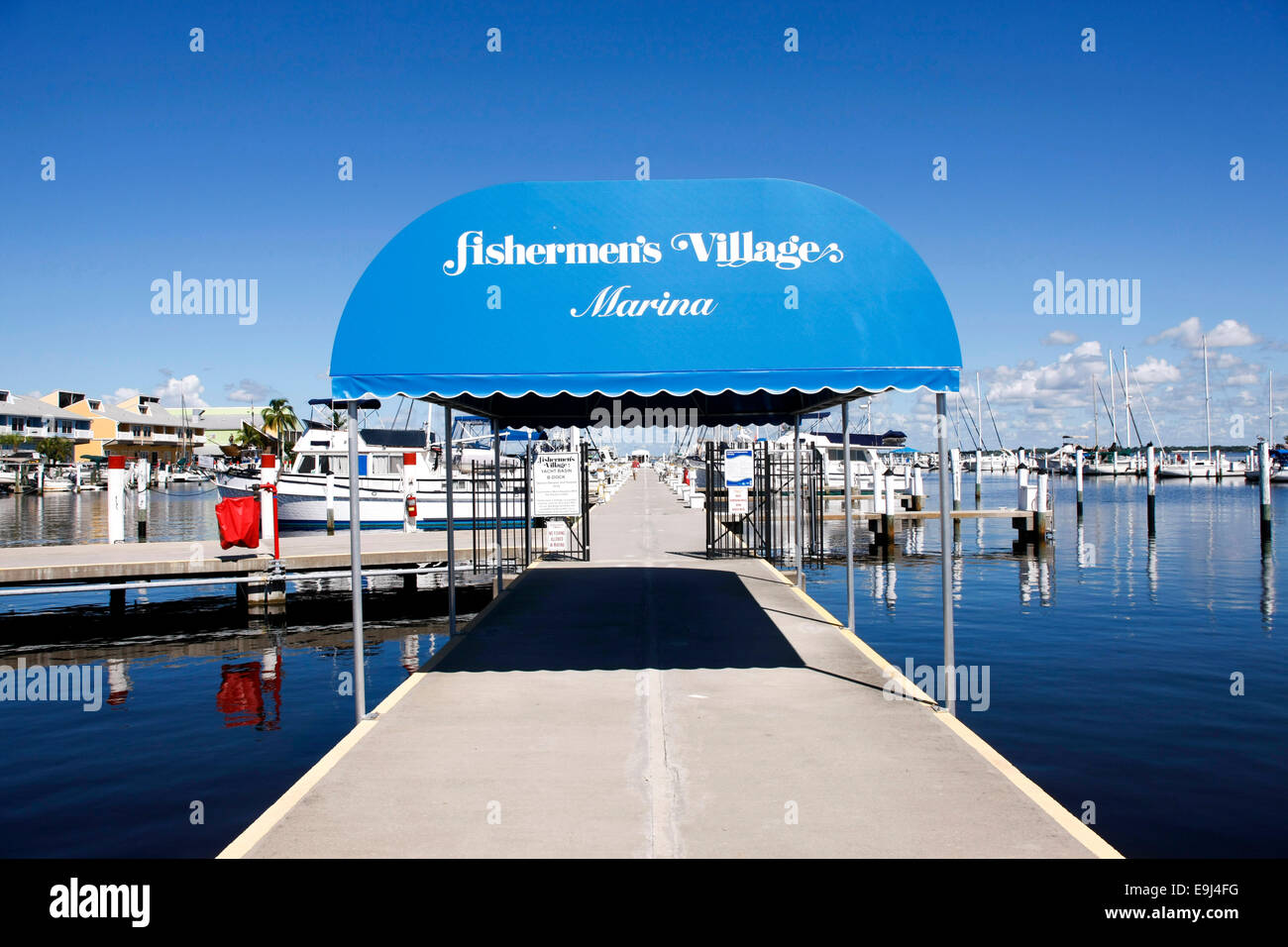 The Fisherman's Village Marina in Punta Gorda FL Stock Photo Alamy