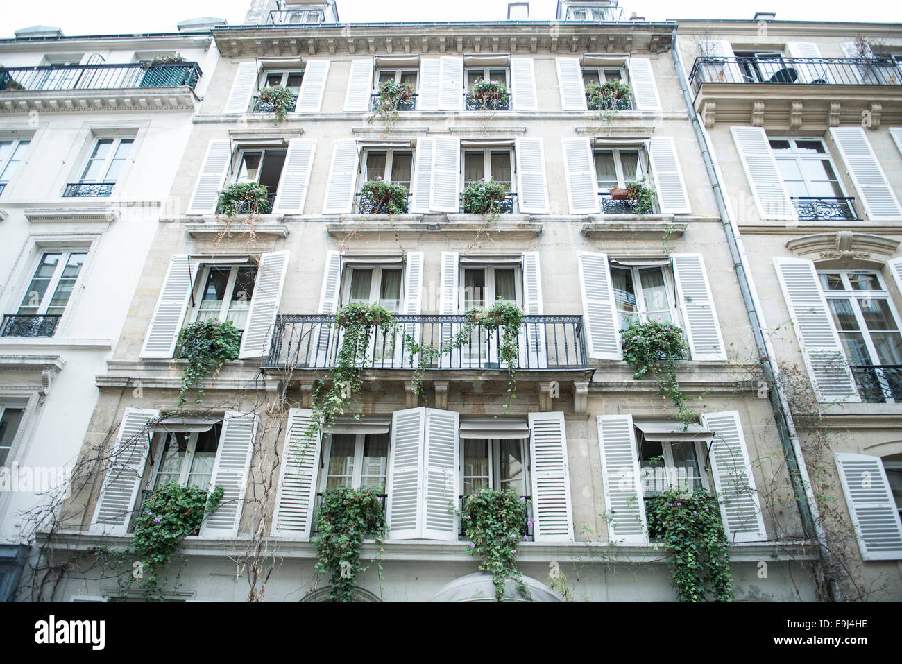 travel photography showing typically french architecture and buildings in the capital city of paris Stock Photo