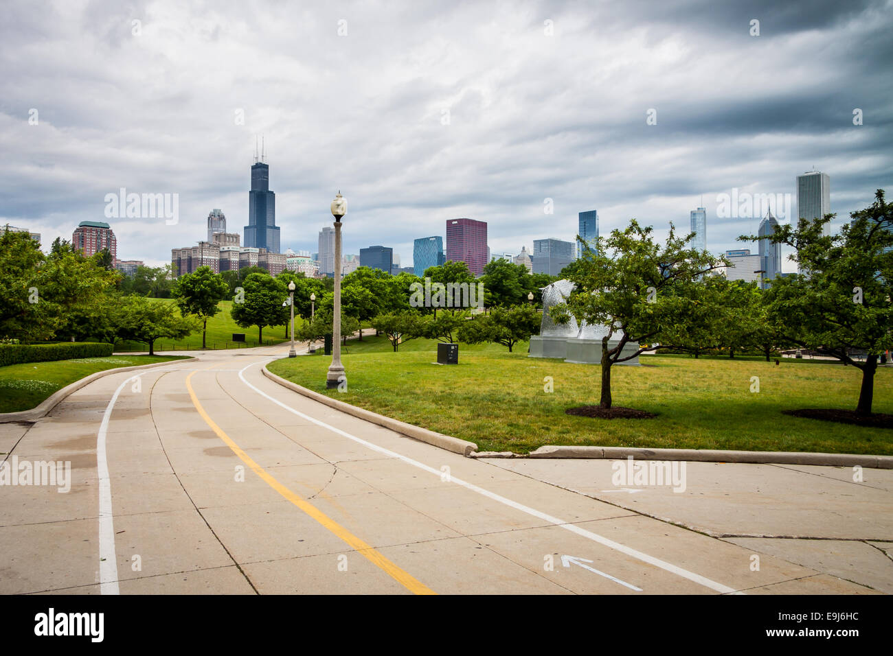Chicago Grant Park Stock Photo - Alamy