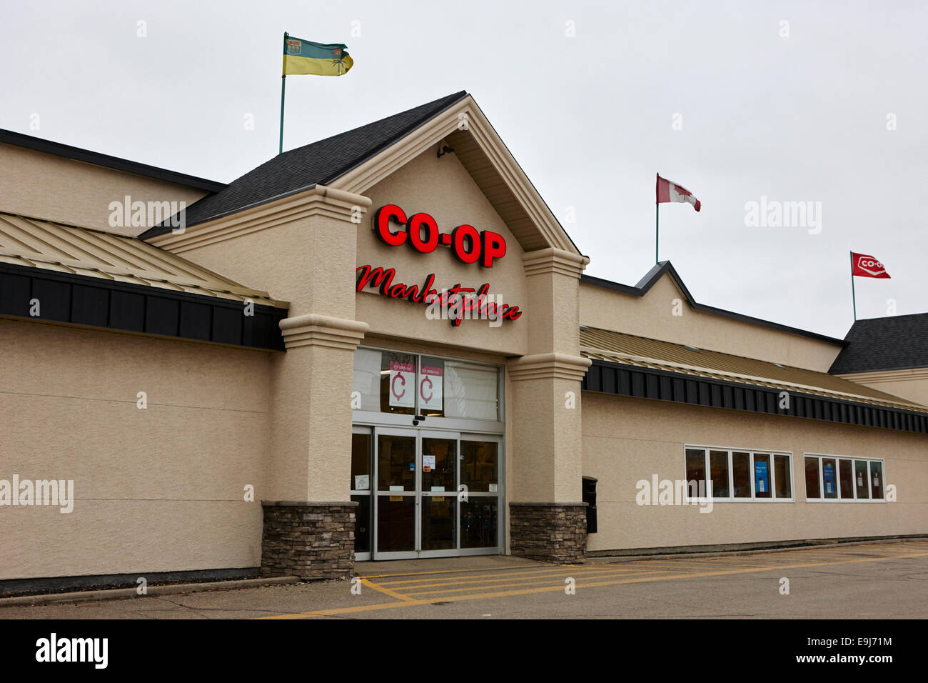 coop marketplace supermarket weyburn Saskatchewan Canada Stock Photo