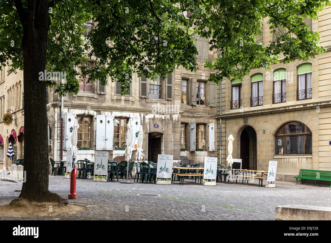 Creperie St-Pierre, Place de la Taconnerie 6 Geneva, Switzerland Stock Photo