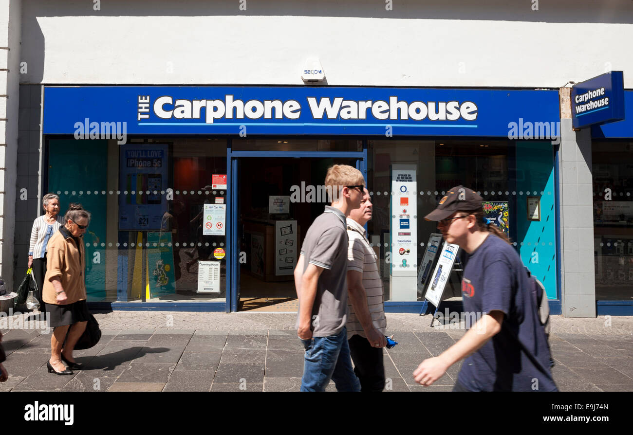 The Carphone Warehouse on Fargate, Sheffield, England, U.K. Stock Photo