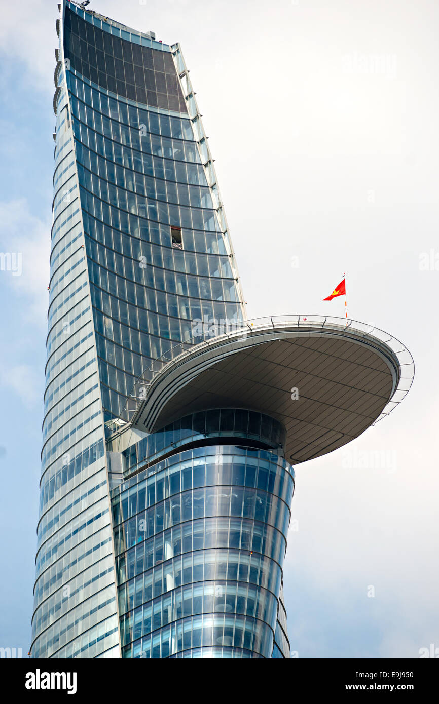HO CHI MINH CITY - DECEMBER 18: The Bitexco Financial Tower is the tallest building in Vietnam, inaugurated in 30 october 2010.  Stock Photo