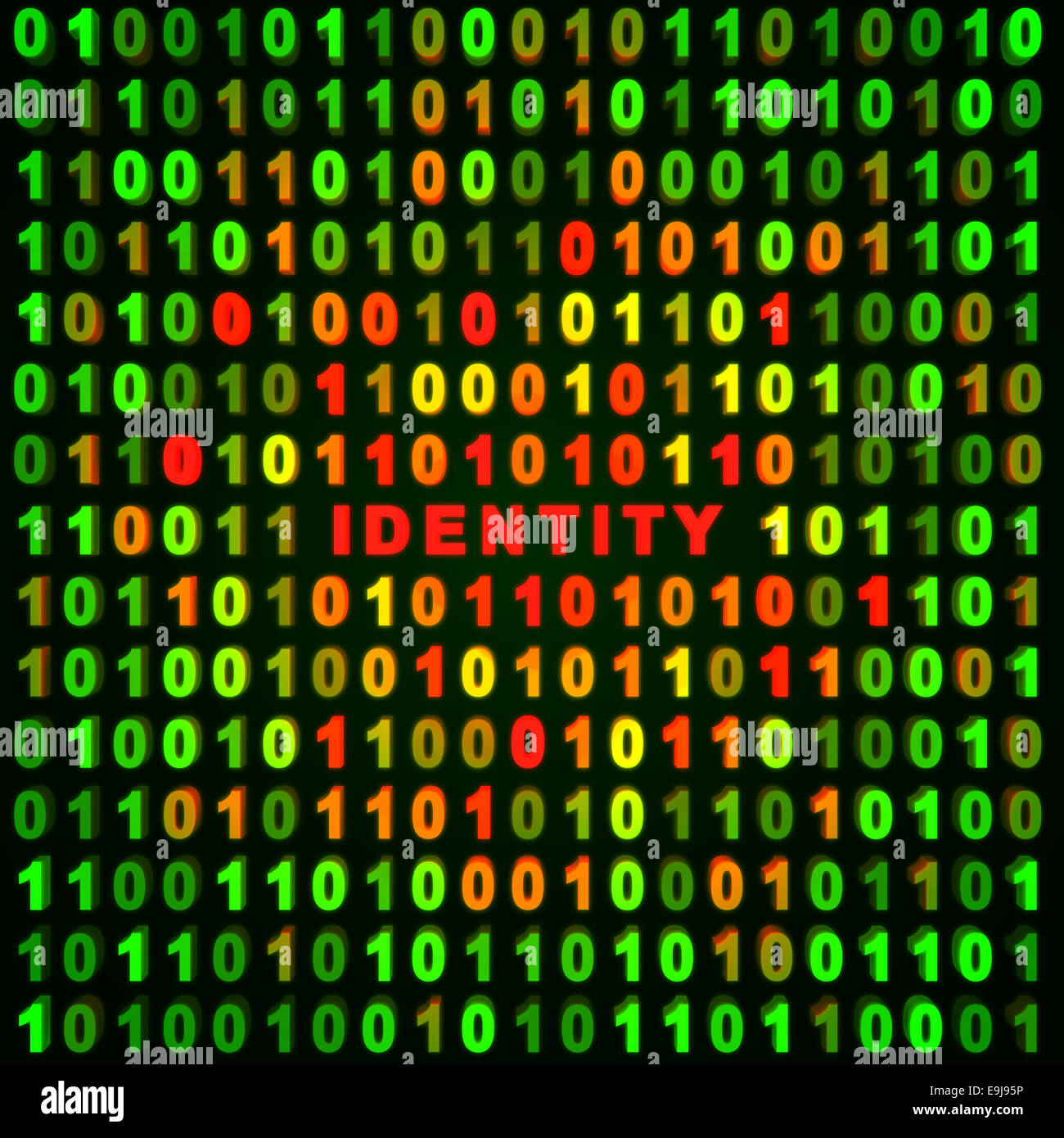 Computer abstract background - identity Stock Photo
