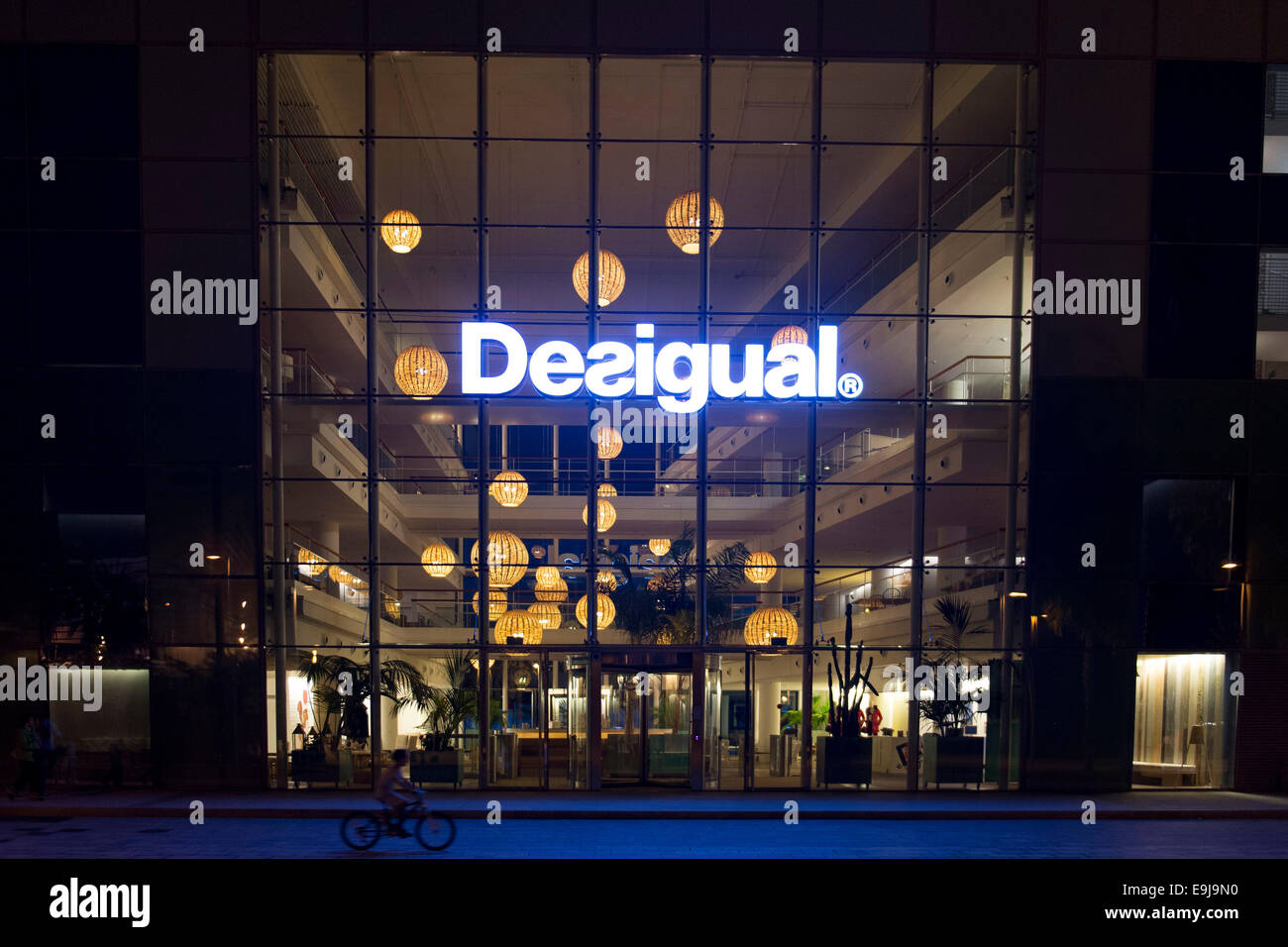 The Desigual clothes fashion shop store in Barcelona, Spain Stock Photo