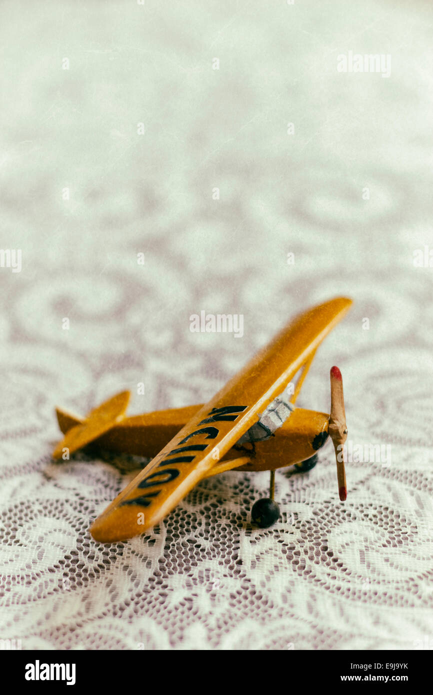 antique wooden toy airplanes