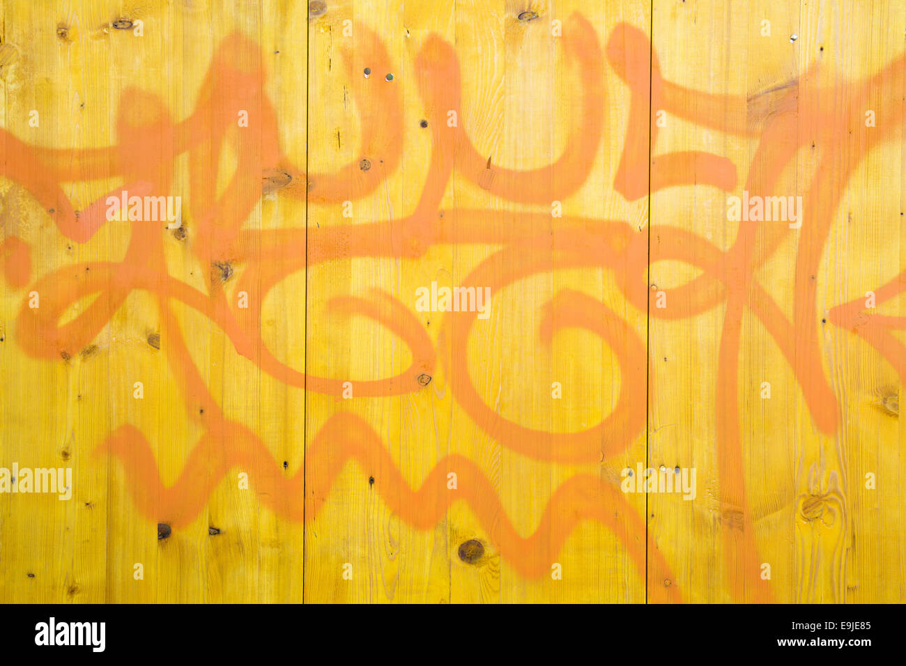 painted wooden wall Stock Photo