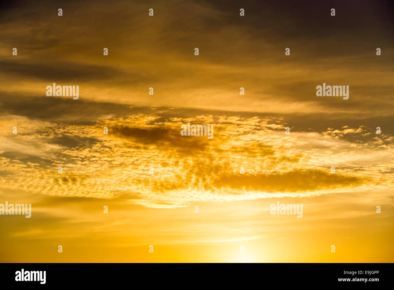 beautiful sunset dramatic cloudy sky background Stock Photo - Alamy
