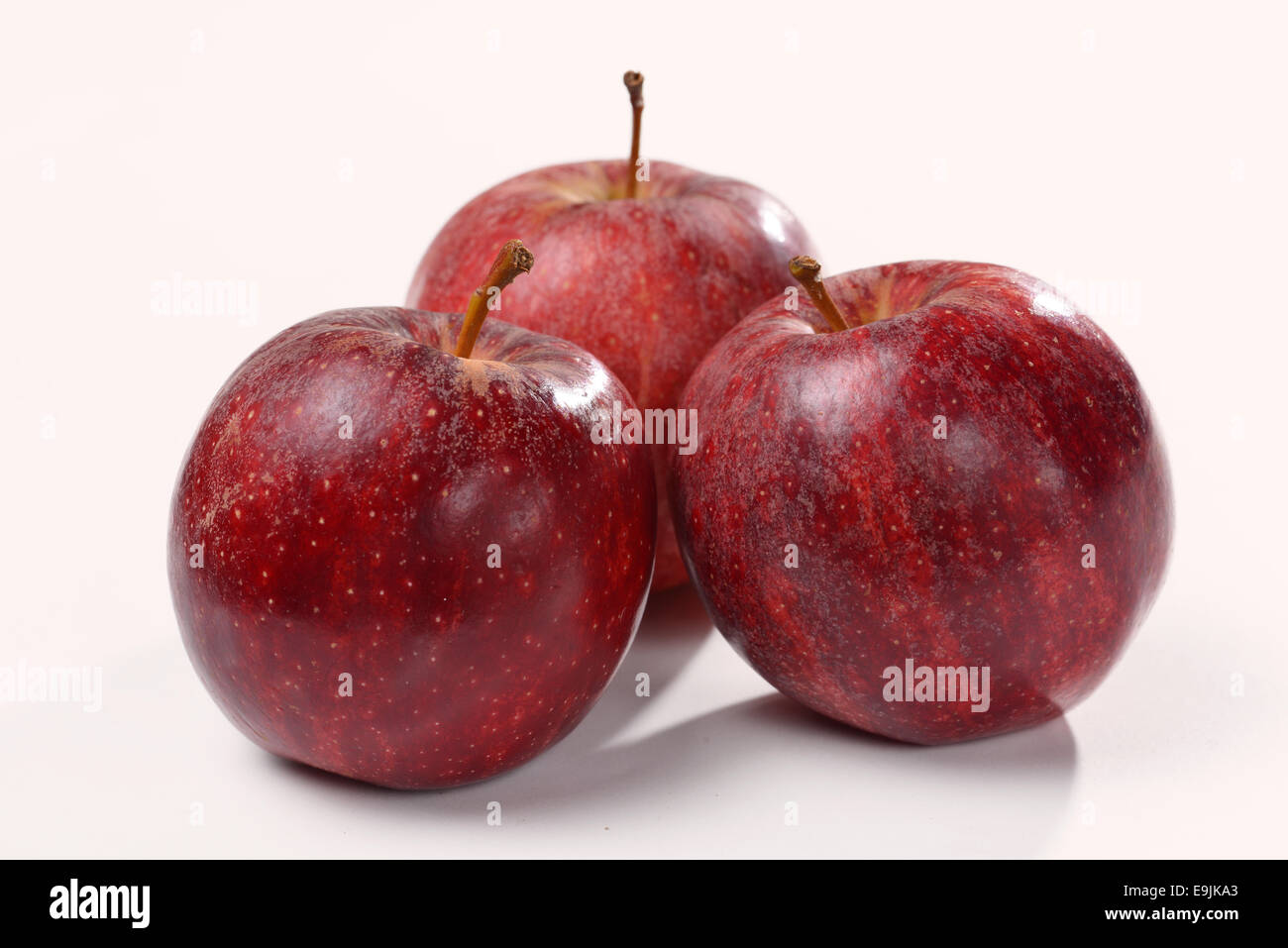 Red apples isolated on a white background Stock Photo