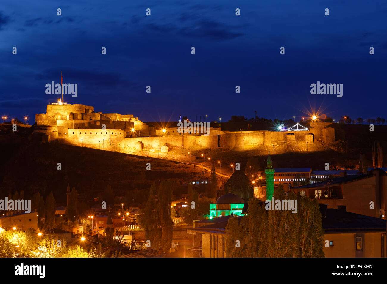 Citadel or Kars Kalesi, Kars, Kars Province, Eastern Anatolia Region, Anatolia, Turkey Stock Photo