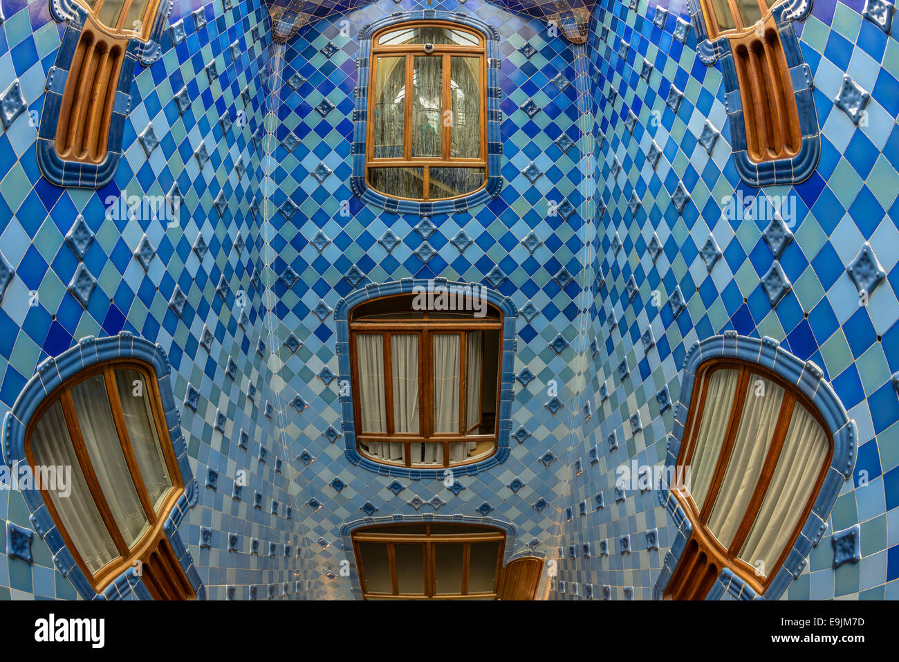 The interior of the famous casa Battlo building designed by Antonio ...