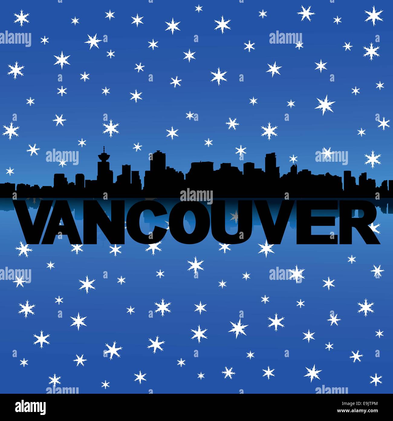 Vancouver city skyline skyscrapers Stock Vector Images - Alamy