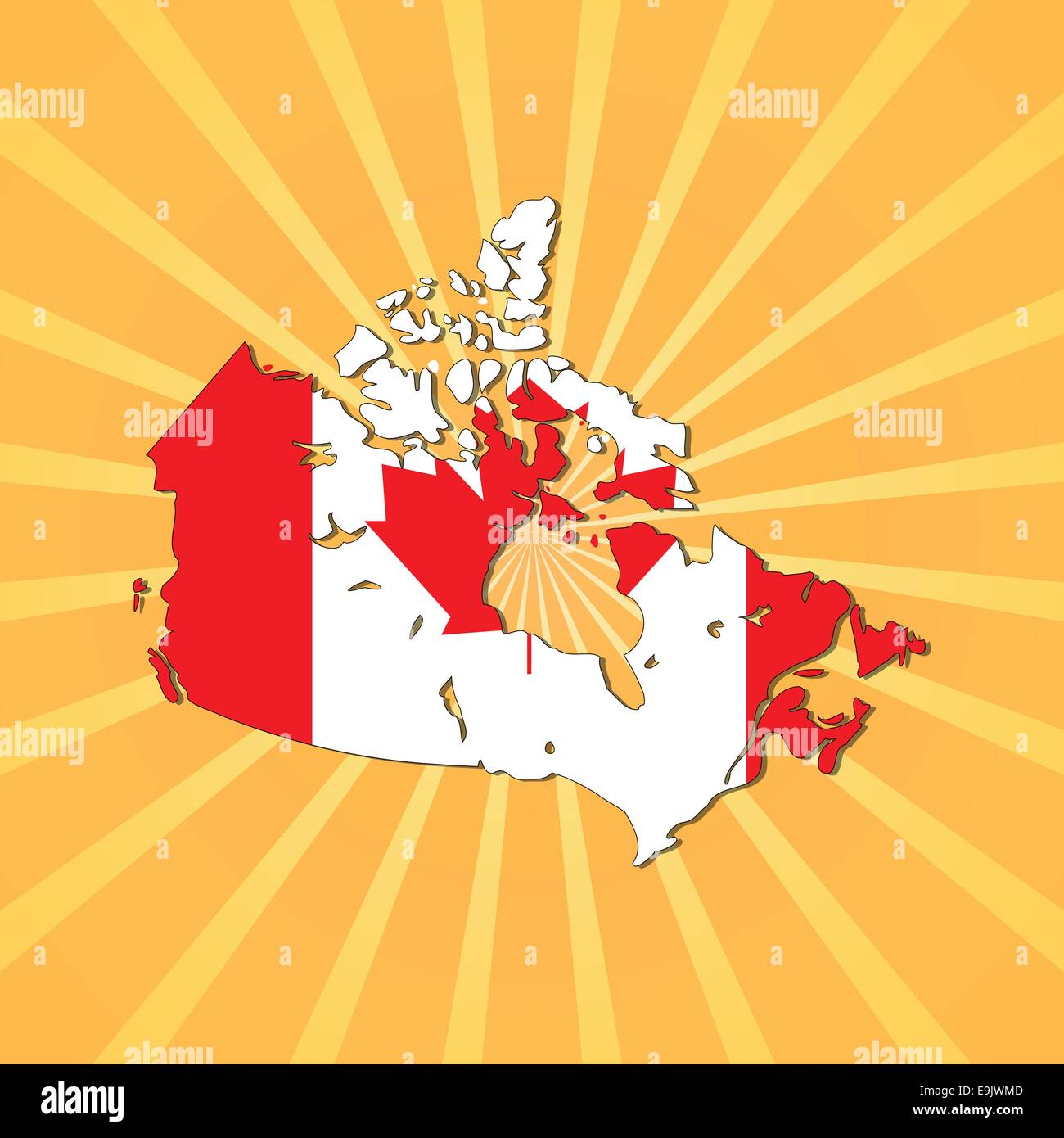 Canada map Stock Vector Images - Alamy
