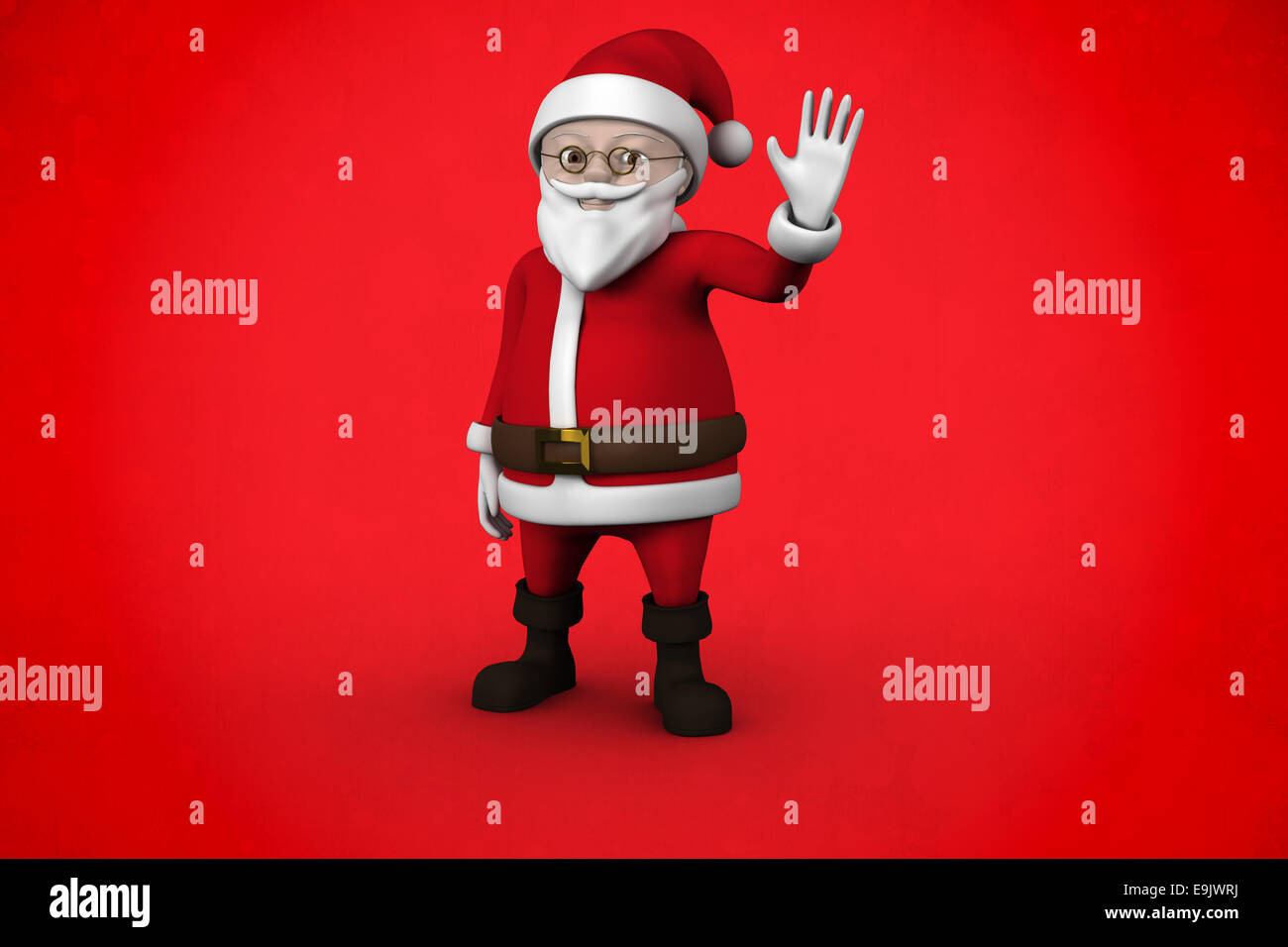 Composite image of cute cartoon santa claus Stock Photo - Alamy