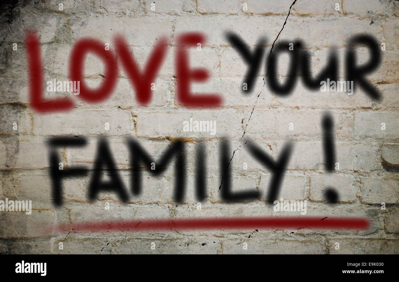 Love Your Family Concept Stock Photo