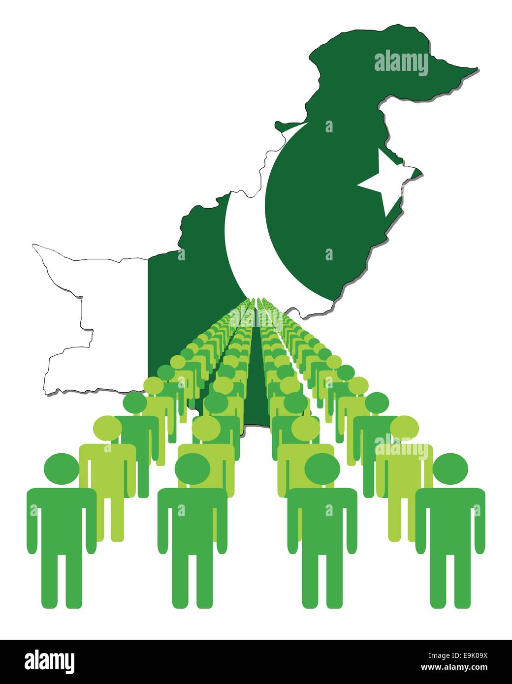 Pakistan map Stock Vector Images - Alamy