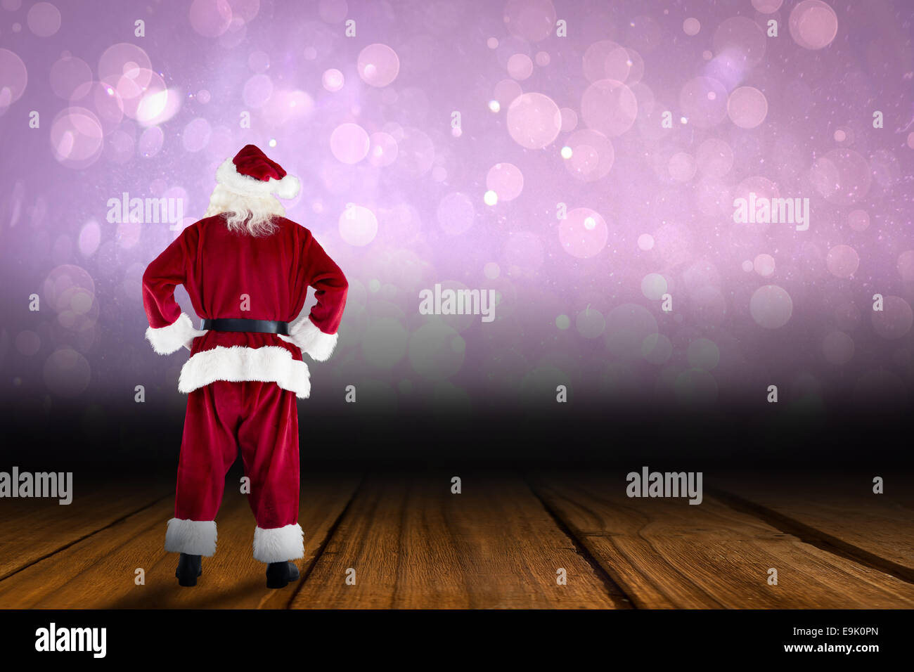 Santa claus with hands on hips Stock Photo - Alamy