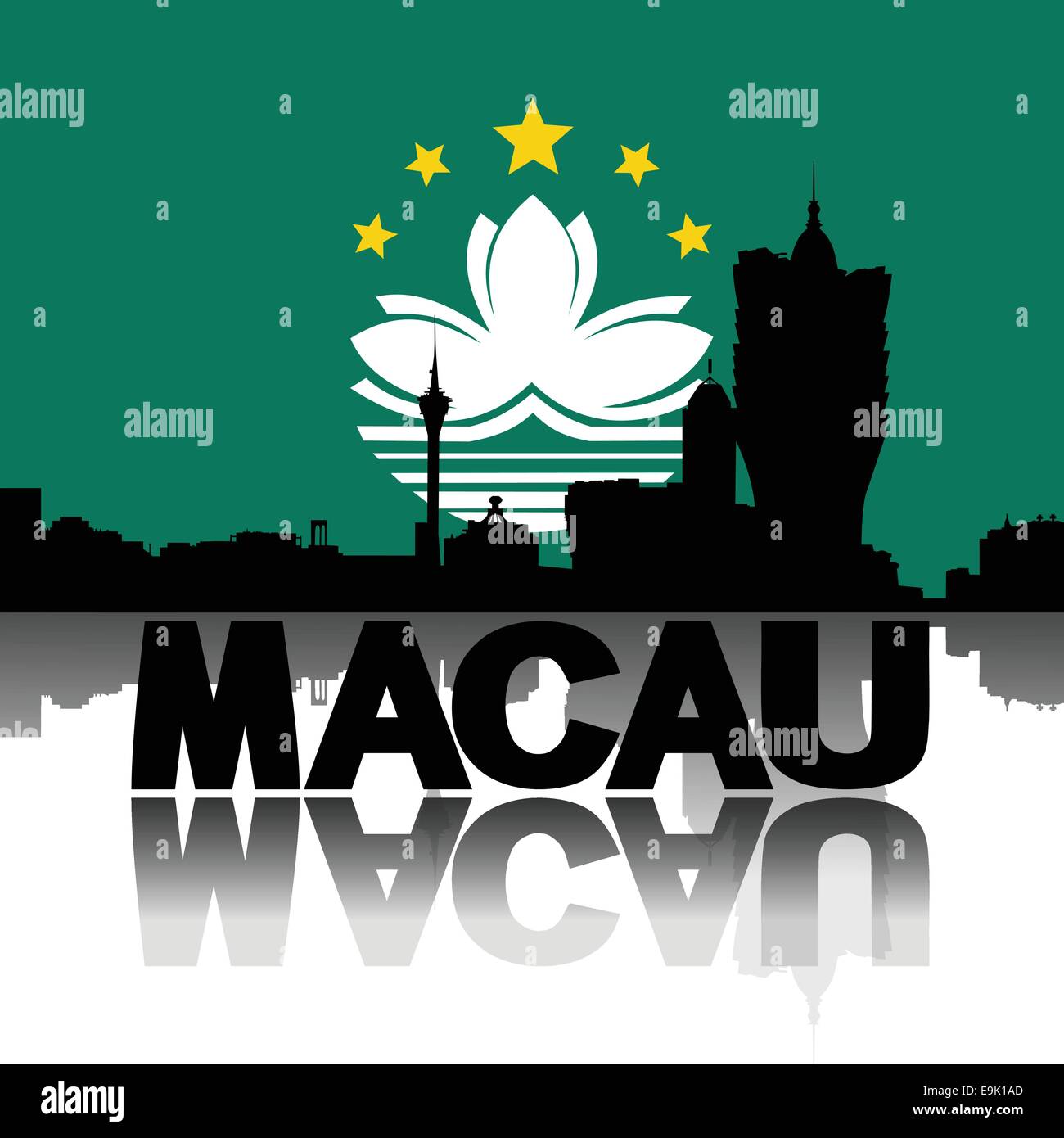 Macau skyline Stock Vector Images - Alamy