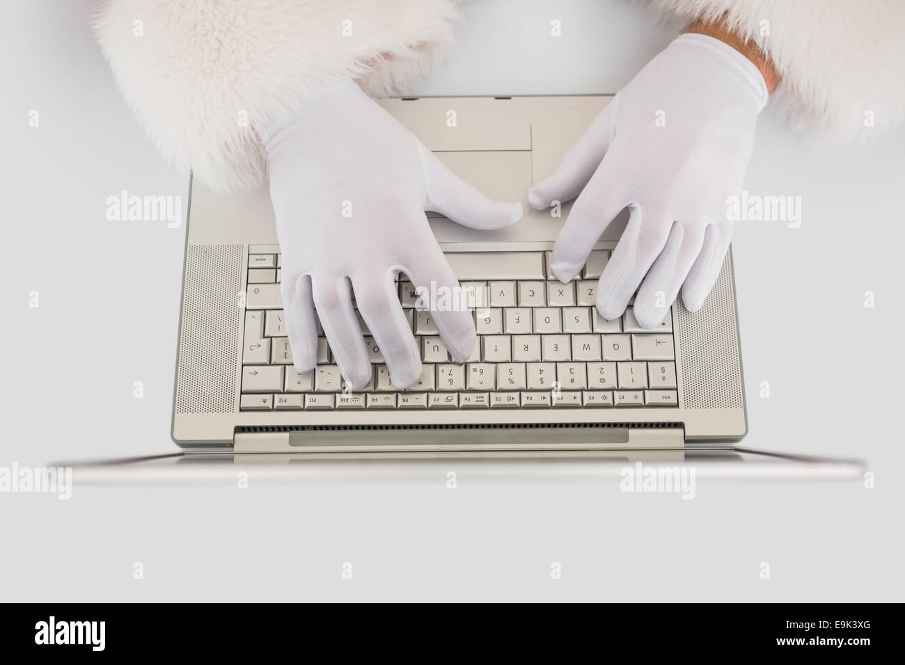 Typing santa claus hi-res stock photography and images - Alamy