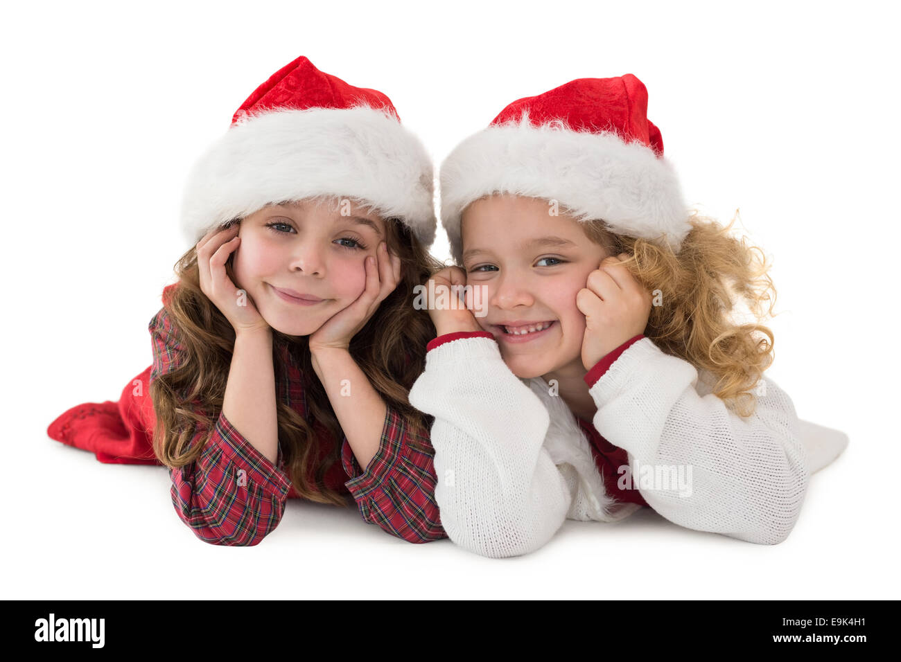 Festive little siblings smiling at camera Stock Photo - Alamy