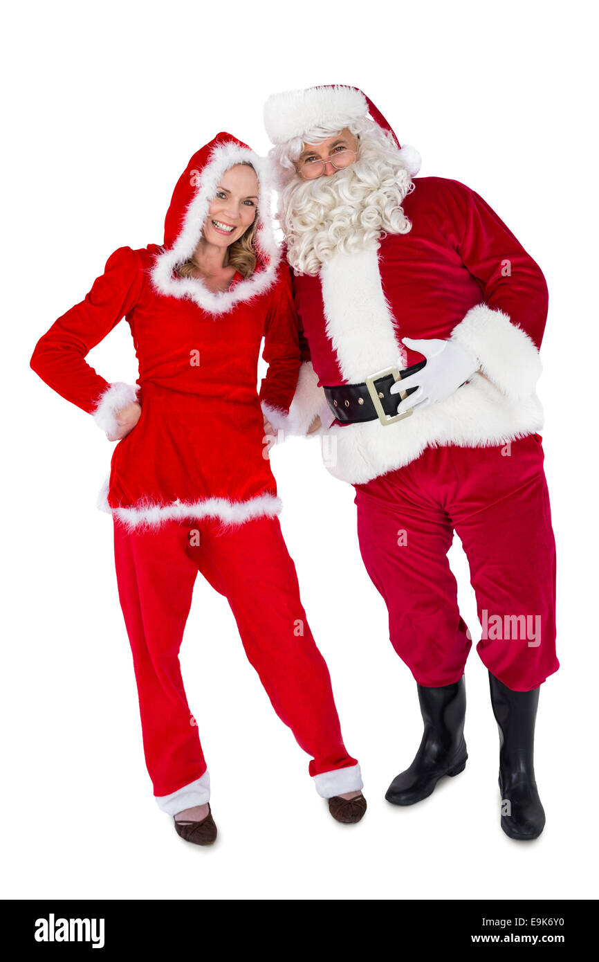 Santa And Mrs Claus Smiling At Camera Santa And Mrs Claus Smiling At Camera