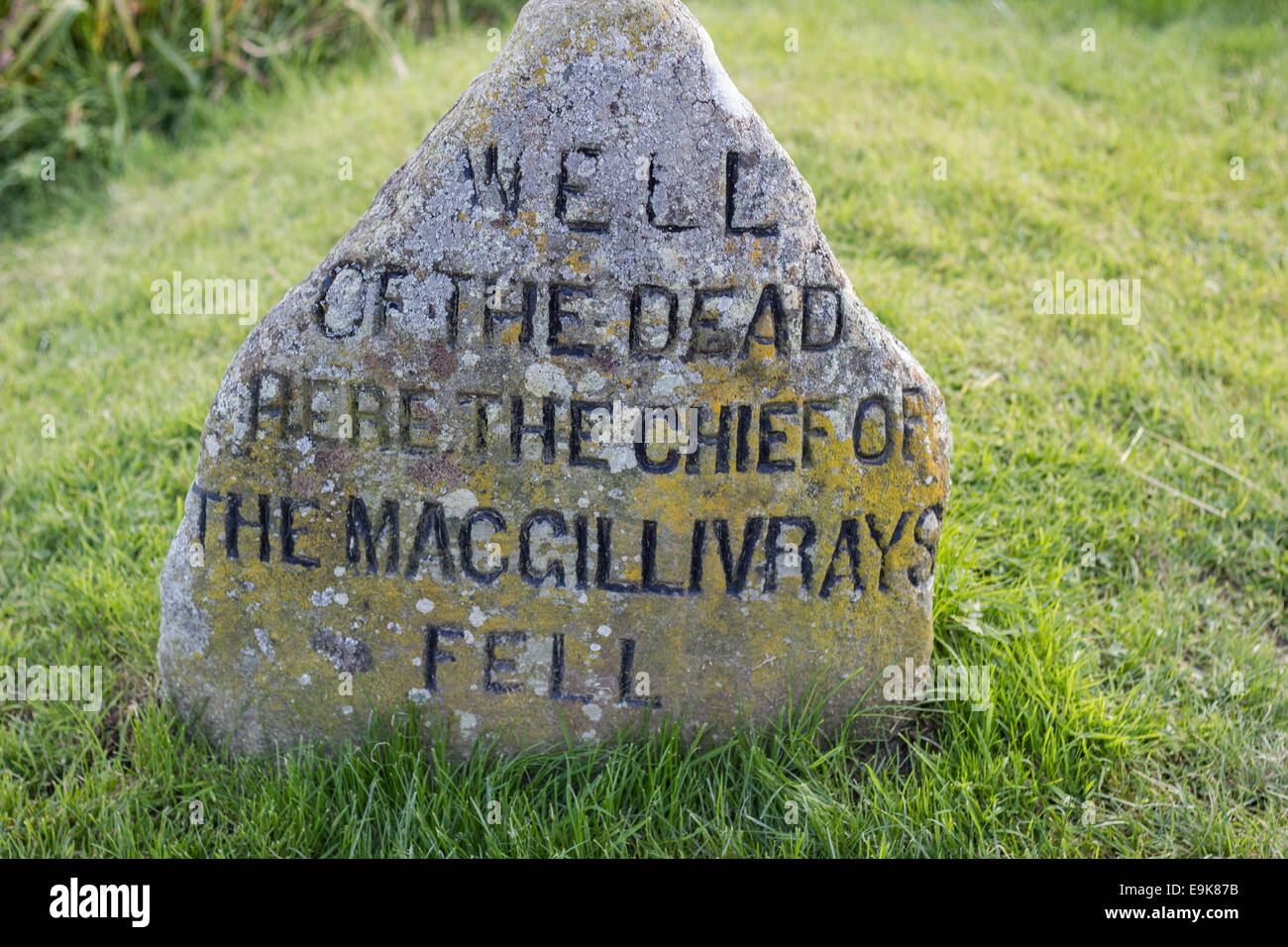 Well Of The Dead, Culloden Battlefield Stock Photo