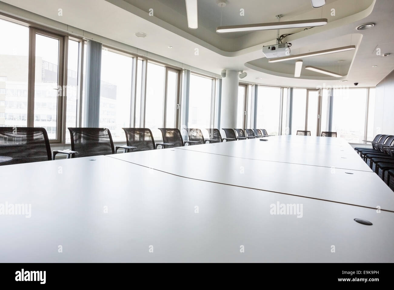 Interior of empty conference room in creative office Stock Photo