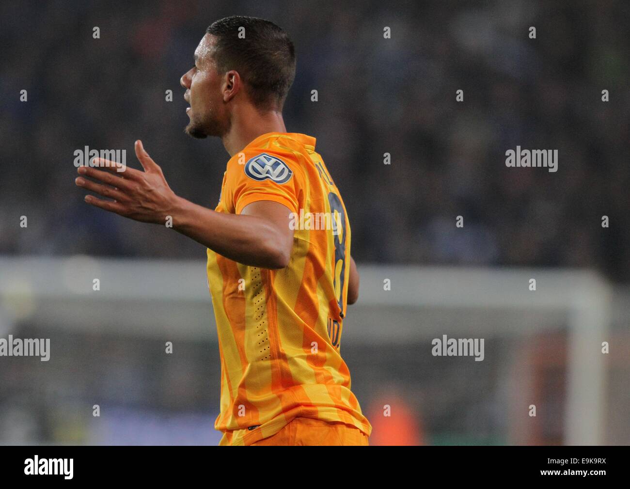 Bielefeld, Germany. 28th Oct, 2014. Berlin's Marcel Ndjengl during the German DFB-Cup match between Arminia Bielefeld and Hertha BSC at the Schueco Arena in Bielefeld, Germany, 28 October 2014. Credit:  dpa picture alliance/Alamy Live News Stock Photo
