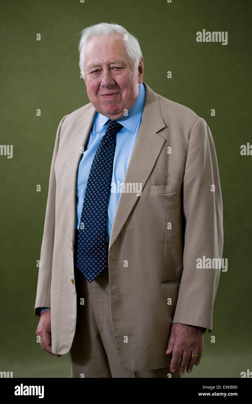 British Labour politician, author and journalist Roy Hattersley, Baron Hattersley, FRSL, PC, at the Edinburgh book Festival. Stock Photo