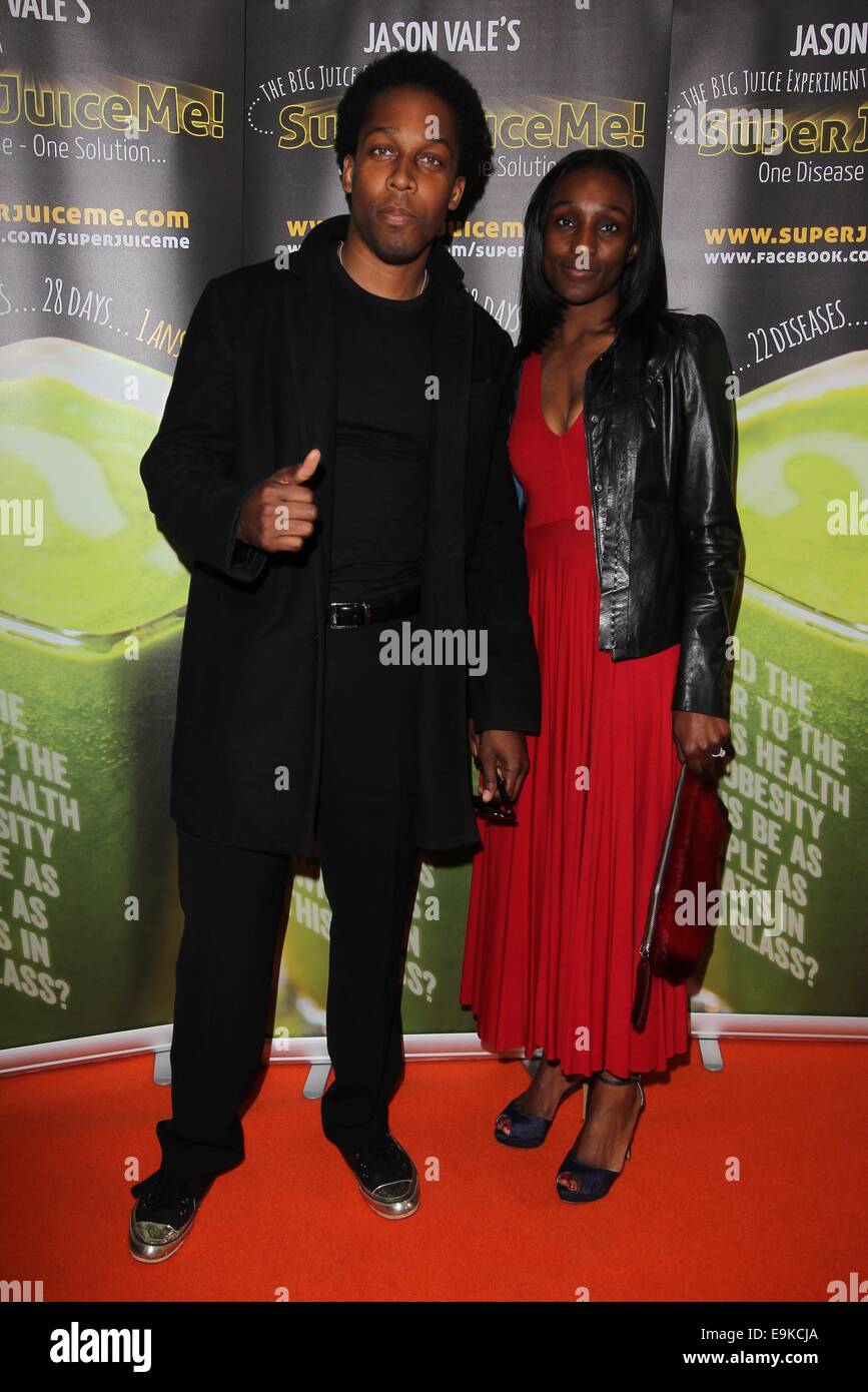 Celebrities arrive at the Film Premiere of Super Juice Me  Featuring: Lemar Where: London, United Kingdom When: 26 Apr 2014 Stock Photo