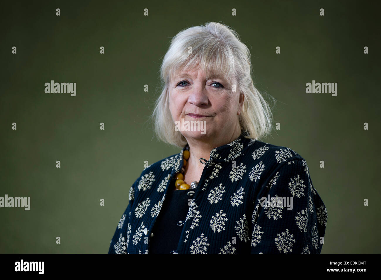 English journalist and writer Polly Toynbee appears at the Edinburgh International Book Festival. Stock Photo