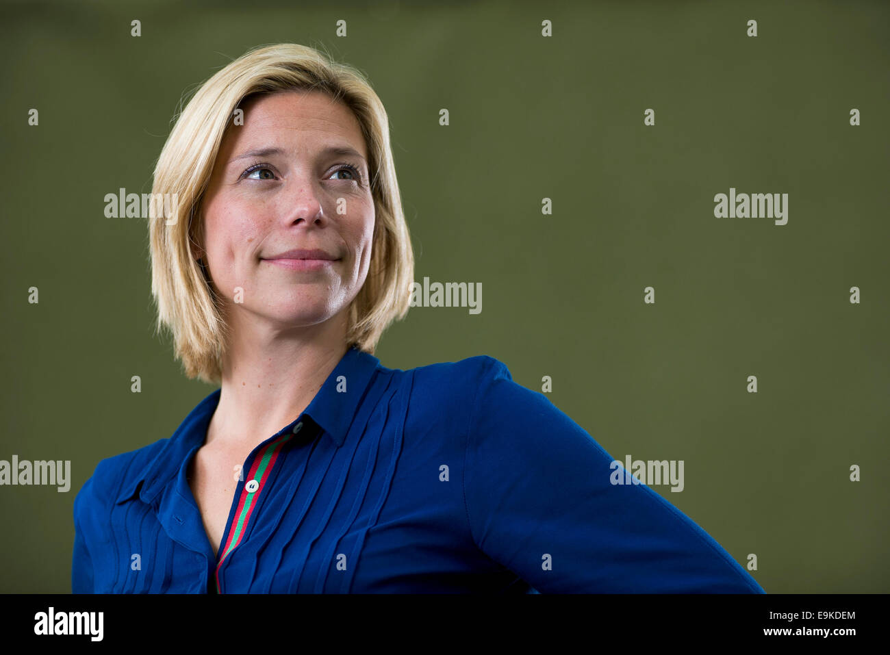 Norwegian writer Dea Brovig appears at the Edinburgh International Book Festival. Stock Photo