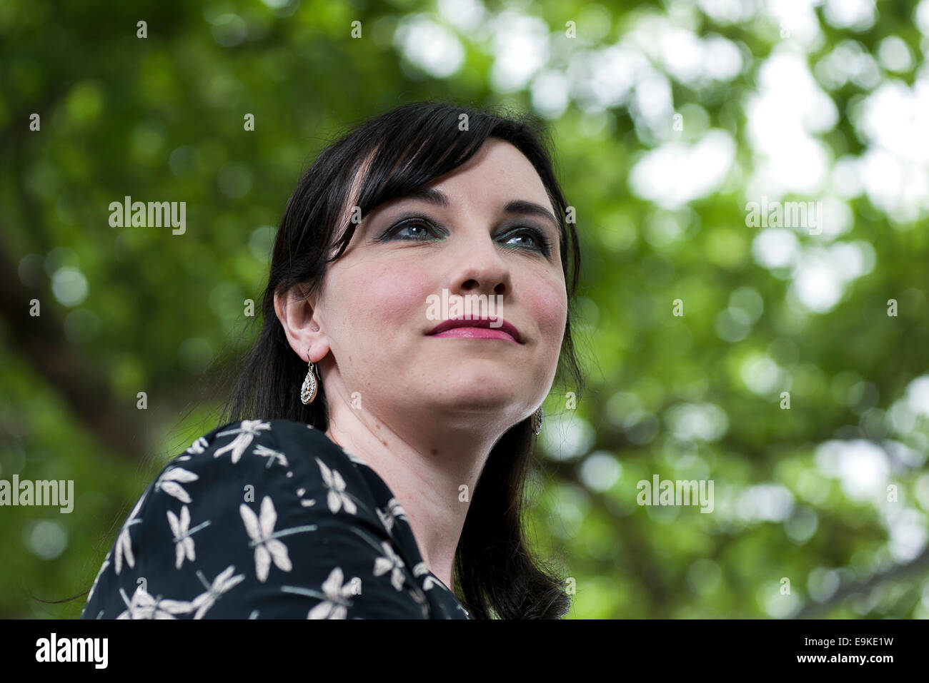British author Michelle Harrison appears at the Edinburgh International Book Festival. Stock Photo