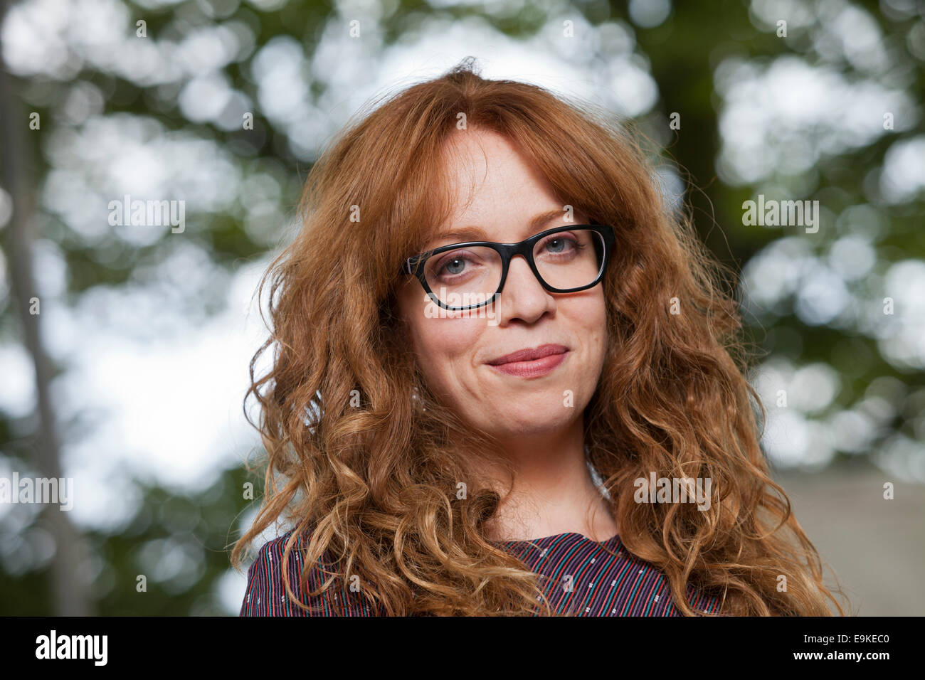 Erin Kelly, author, at the Edinburgh International Book Festival 2014. Edinburgh, Scotland. 22nd August 2014 Stock Photo