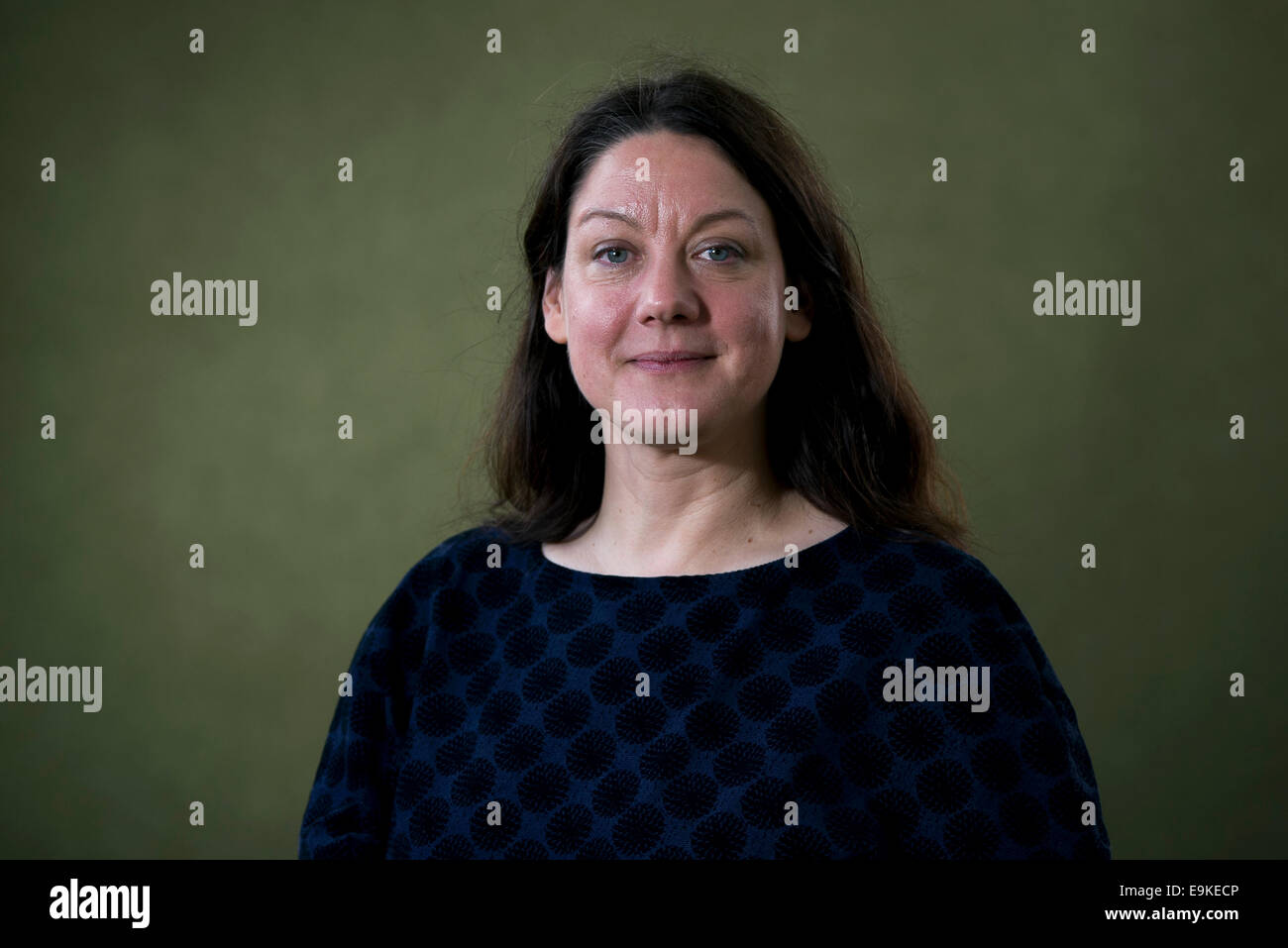 Writer, poet, illustrator, historian, and naturalist Helen MacDonald appears at the Edinburgh International Book Festival. Stock Photo