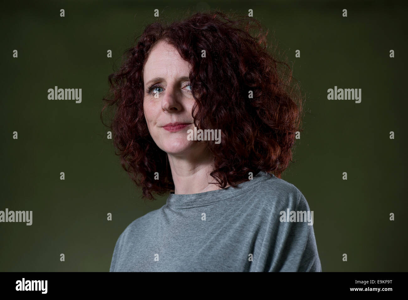 Northern Irish author of contemporary fiction Maggie O'Farrell appears at the Edinburgh International Book Festival. Stock Photo